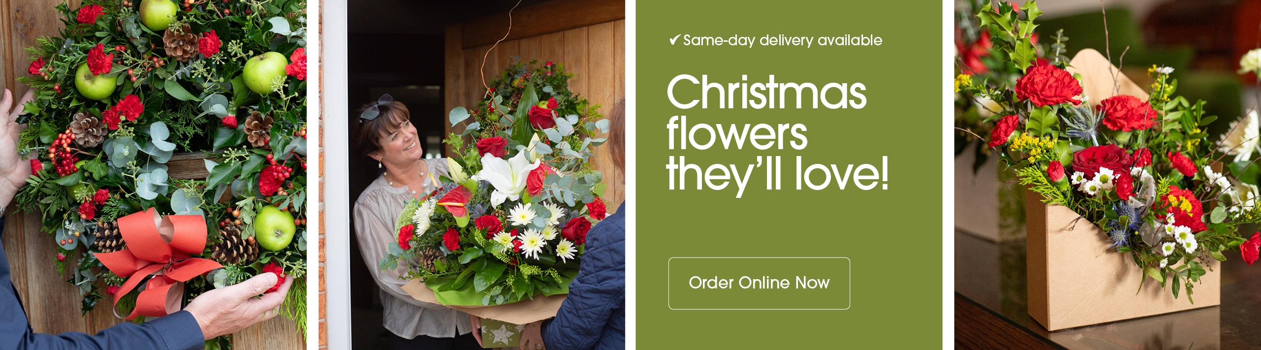 Seasonal bouquets from Rosetime Flowers in Tiverton offering same-day delivery