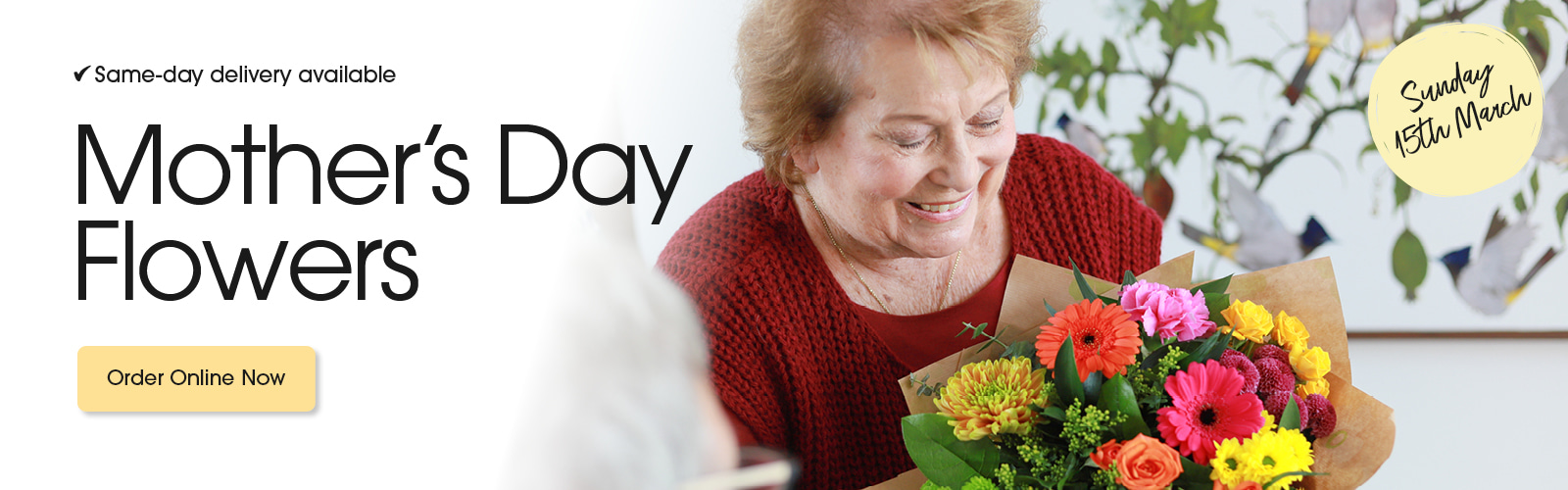 Seasonal bouquets from Rosetime Flowers in Tiverton offering same-day delivery