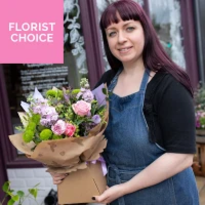 Mother's Day Florist Choice Hand-Tied - The florist will choose the most beautiful blooms of the day - Handtied in water. Presentation and style your choice!