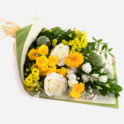 Lemon & Lime - A beautiful collection of flowers simply wrapped and ready to arrange.