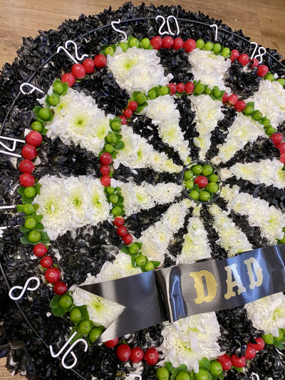 Dartboard - A full size Dartboard tribute for a true Darts fan.